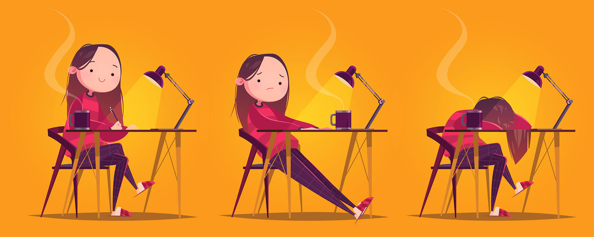 Long Hours Mugging? Keep your Body Active